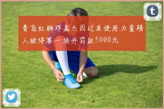青岛红狮邓嘉杰因过度使用力量踢人被停赛一场并罚款5000元